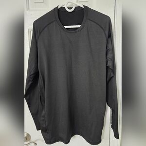 Men's Black Long Sleeve Thermal Compression Shirt XXL